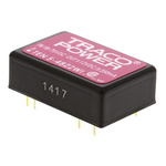 TRACOPOWER TEN 5WI DC-DC Converter, ±12V dc/ ±250mA Output, 18 → 75 V dc Input, 6W, Through Hole, +85°C Max Temp