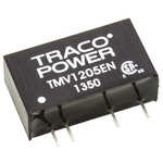 TRACOPOWER TMV EN DC-DC Converter, 5V dc/ 200mA Output, 10.8 → 13.2 V dc Input, 1W, Through Hole, +85°C Max Temp