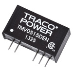 TRACOPOWER TMV EN DC-DC Converter, ±15V dc/ ±30mA Output, 4.5 → 5.5 V dc Input, 1W, Through Hole, +85°C Max Temp