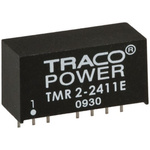 TRACOPOWER TMR 2E DC-DC Converter, 12V dc/ 167mA Output, 36 → 75 V dc Input, 2W, Through Hole, +85°C Max Temp