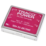 TRACOPOWER TEN 25WI DC-DC Converter, 12V dc/ 2.5A Output, 18 → 75 V dc Input, 25W, Through Hole, +85°C Max Temp