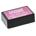 TRACOPOWER TEM 3N DC-DC Converter, ±15V dc/ ±100mA Output, 21.6 → 26.4 V dc Input, 3W, Through Hole, +85°C Max