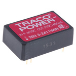 TRACOPOWER TEN 3WIN DC-DC Converter, 5V dc/ 600mA Output, 9 → 36 V dc Input, 3W, Through Hole, +85°C Max Temp