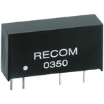 Recom RK DC-DC Converter, 15V dc/ 66mA Output, 21.6 → 26.4 V dc Input, 1W, Through Hole, +90°C Max Temp -40°C