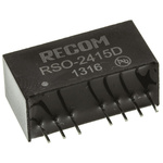 Recom RSO DC-DC Converter, ±15V dc/ ±34mA Output, 18 → 36 V dc Input, 1W, Through Hole, +85°C Max Temp -40°C Min