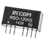 Recom RSO DC-DC Converter, 5V dc/ 200mA Output, 9 → 18 V dc Input, 1W, Through Hole, +85°C Max Temp -40°C Min