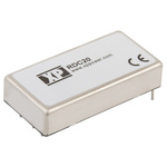XP Power RDC DC-DC Converter, 15V dc/ 1.33A Output, 55 → 176 V dc Input, 20W, Through Hole, +85°C Max Temp -40°C