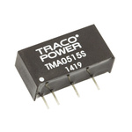 TRACOPOWER TMA DC-DC Converter, 15V dc/ 65mA Output, 4.5 → 5.5 V dc Input, 1W, Through Hole, +85°C Max Temp