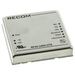 Recom RP40-G DC-DC Converter, 5V dc/ 6 A, ±400mA Output, 18 → 36 V dc Input, 40W, Through Hole, +85°C Max Temp