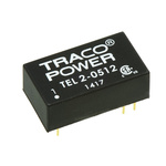 TRACOPOWER TEL 2 DC-DC Converter, 12V dc/ 165mA Output, 4.5 → 9 V dc Input, 2W, Through Hole, +75°C Max Temp