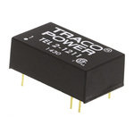 TRACOPOWER TEL 2 DC-DC Converter, 5V dc/ 400mA Output, 9 → 18 V dc Input, 2W, Through Hole, +75°C Max Temp -40°C