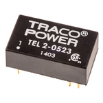 TRACOPOWER TEL 2 DC-DC Converter, ±15V dc/ ±65mA Output, 4.5 → 9 V dc Input, 2W, Through Hole, +75°C Max Temp