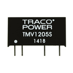 TRACOPOWER TMV DC-DC Converter, 5V dc/ 200mA Output, 10.8 → 13.2 V dc Input, 1W, Through Hole, +85°C Max Temp
