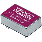 TRACOPOWER TEN 5WI DC-DC Converter, ±5V dc/ ±500mA Output, 18 → 75 V dc Input, 6W, Through Hole, +85°C Max Temp