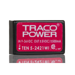 TRACOPOWER TEN 5WI DC-DC Converter, ±5V dc/ ±500mA Output, 9 → 36 V dc Input, 6W, Through Hole, +85°C Max Temp