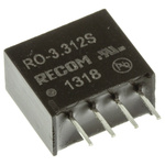 Recom RO DC-DC Converter, 12V dc/ 83mA Output, 2.97 → 3.63 V dc Input, 1W, Through Hole, +85°C Max Temp -40°C