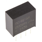 Recom RO DC-DC Converter, 15V dc/ 66mA Output, 4.5 → 5.5 V dc Input, 1W, Through Hole, +85°C Max Temp -40°C Min