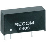 Recom RE Isolated DC-DC Converter, 12V dc/ 83mA Output, 13.5 → 14.5 V dc Input, 1W, Through Hole, +85°C Max Temp