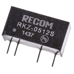 Recom RKZ DC-DC Converter, 12V dc/ 168mA Output, 4.5 → 5.5 V dc Input, 2W, Through Hole, +85°C Max Temp -40°C