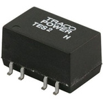 TRACOPOWER TES 2H DC-DC Converter, ±15V dc/ ±66mA Output, 21.6 → 26.4 V dc Input, 2W, Through Hole, +85°C Max