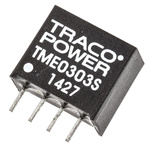 TRACOPOWER TME DC-DC Converter, 3.3V dc/ 260mA Output, 2.7 → 3.3 V dc Input, 1W, Through Hole, +85°C Max Temp