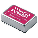 TRACOPOWER TEN 8WI DC-DC Converter, 15V dc/ 533mA Output, 43 → 160 V dc Input, 8W, PCB Mount, +85°C Max Temp