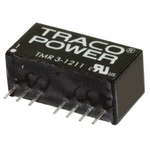 TRACOPOWER TMR 3HI DC-DC Converter, 15V dc/ 200mA Output, 9 → 18 V dc Input, 3W, Through Hole, +85°C Max Temp