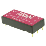 TRACOPOWER TEN 50WI DC-DC Converter, 15V dc/ 3.33A Output, 36 → 75 V dc Input, 50W, Through Hole, +85°C Max Temp