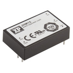 XP Power JHM15 DC-DC Converter, 12V dc/ 1.25A Output, 9 → 18 V dc Input, 15W, Through Hole, +80°C Max Temp -40°C