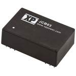 XP Power JCB DC-DC Converter, ±12V dc/ ±125mA Output, 36 → 72 V dc Input, 3W, Through Hole, +100°C Max Temp