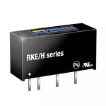 Recom RKE/H DC-DC Converter, 5V dc/ 200mA Output, 10.8 → 13.2 V dc Input, 1W, Through Hole, +85°C Max Temp -40°C