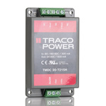 TRACOPOWER TMDC 20H DC-DC Converter, 24V dc/ 830mA Output, 80 → 160 V dc Input, 20W, Chassis Mount, +95°C Max
