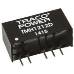 TRACOPOWER TMH DC-DC Converter, ±12V dc/ ±80mA Output, 10.8 → 13.2 V dc Input, 2W, Through Hole, +85°C Max Temp