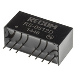 Recom RS DC-DC Converter, ±12V dc/ ±83mA Output, 4.5 → 9 V dc Input, 2W, Through Hole, +85°C Max Temp -40°C Min