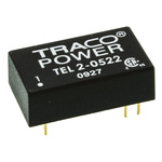 TRACOPOWER TEL 2 DC-DC Converter, ±12V dc/ ±85mA Output, 4.5 → 9 V dc Input, 2W, Through Hole, +75°C Max Temp