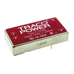 TRACOPOWER TEL 15 DC-DC Converter, 12V dc/ 1.25A Output, 9 → 18 V dc Input, 15W, Through Hole, +71°C Max Temp