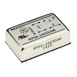 Recom RP08 AW DC-DC Converter, 5V dc/ 1.6A Output, 9 → 36 V dc Input, 8W, Through Hole, +85°C Max Temp -40°C Min