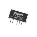 Recom RY DC-DC Converter, ±15V dc/ ±33mA Output, 4.75 → 5.25 V dc Input, 1W, Through Hole, +70°C Max Temp -40°C