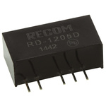 Recom RD DC-DC Converter, ±5V dc/ ±200mA Output, 10.8 → 13.2 V dc Input, 2W, Through Hole, +85°C Max Temp -40°C
