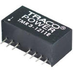 TRACOPOWER TMR 3E DC-DC Converter, ±12V dc/ ±125mA Output, 4.5 → 9 V dc Input, 3W, Through Hole, +85°C Max Temp