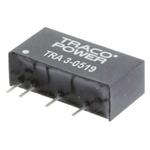 TRACOPOWER TRA 3 DC-DC Converter, 12V dc/ 250mA Output, 4.5 → 5.5 V dc Input, 3W, Through Hole, +85°C Max Temp