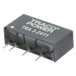 TRACOPOWER TRA 3 DC-DC Converter, 12V dc/ 250mA Output, 21.6 → 26.4 V dc Input, 3W, Through Hole, +85°C Max Temp