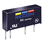 Recom RK DC-DC Converter, 5V dc/ 200mA Output, 4.5 → 5.5 V dc Input, 1W, Through Hole, +90°C Max Temp -40°C Min