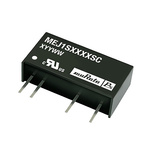 Murata Power Solutions MEJ1 Isolated DC-DC Converter, 15V dc/ 66mA Output, 13.5 → 16.5 V dc Input, 1W, Through
