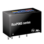 Recom R24P DC-DC Converter, 6V dc/ 167mA Output, 21.6 → 26.4 V dc Input, 1W, Through Hole, +90°C Max Temp -40°C
