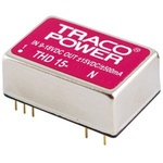 TRACOPOWER THD 15N DC-DC Converter, ±12V dc/ ±625mA Output, 18 → 36 V dc Input, 15W, Through Hole, +85°C Max