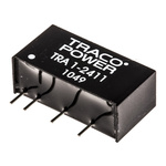 TRACOPOWER TRA 1 DC-DC Converter, 5V dc/ 200mA Output, 21.6 → 26.4 V dc Input, 1W, Through Hole, +85°C Max Temp