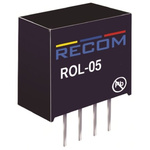 Recom ROL DC-DC Converter, 12V dc/ 42mA Output, 4.5 → 5.5 V dc Input, 0.5W, Through Hole, +85°C Max Temp -40°C