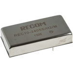 Recom REC10 DC-DC Converter, 5V dc/ 2A Output, 18 → 36 V dc Input, 10W, Through Hole, +81°C Max Temp -40°C Min