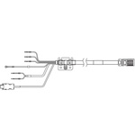 Omron 1SA Series Cable for Use with Servo Motor, 3m Length, 200 → 750 W, 230 V